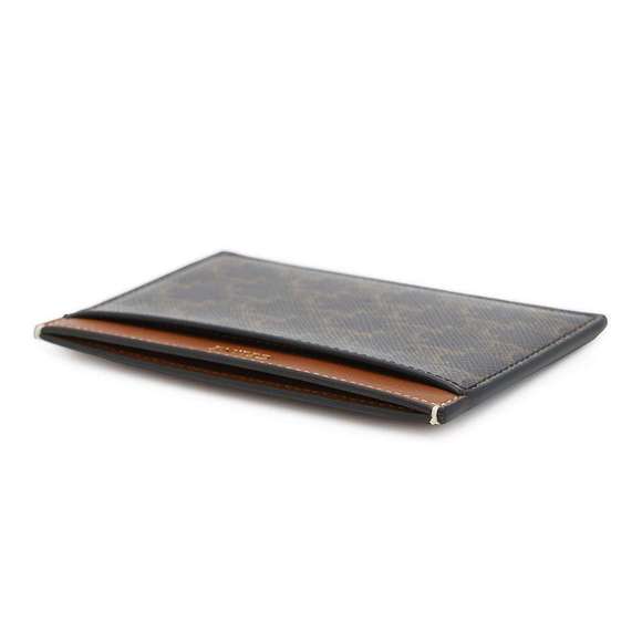 Celine Case Pass Brown Wallet Triomphe - Picture 1 of 7